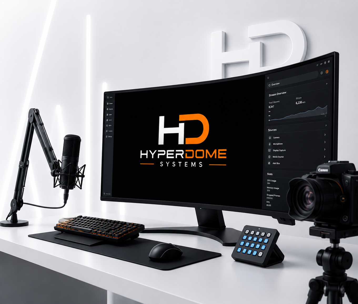 Professionelles Streaming-Studio